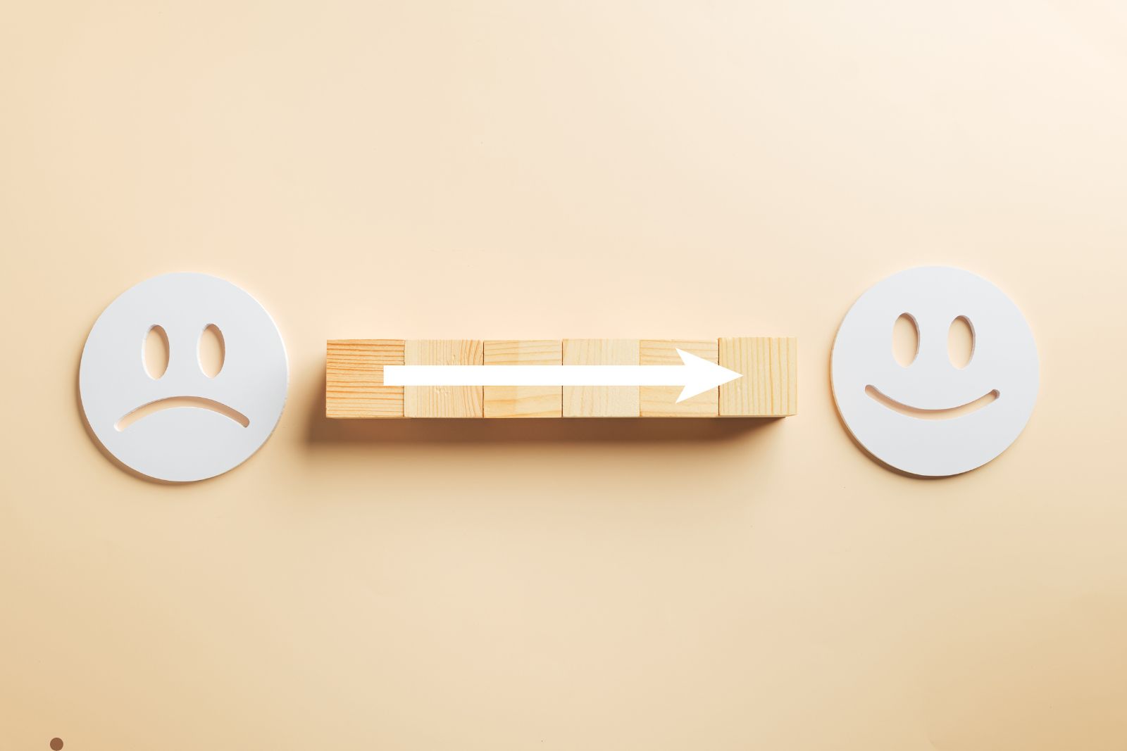 Empty modern office at night with ambient lighting